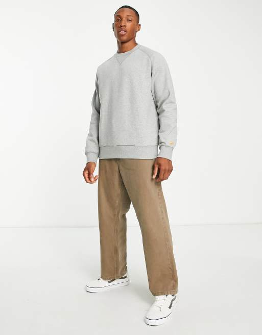 Carhartt WIP Chase Felpa grigia ASOS