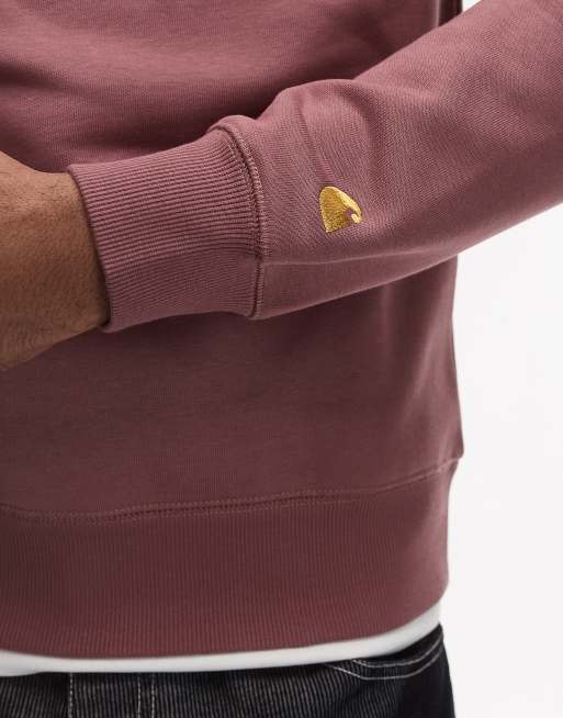 Carhartt WIP - Chase - Felpa rosa polvere, 2 di 4