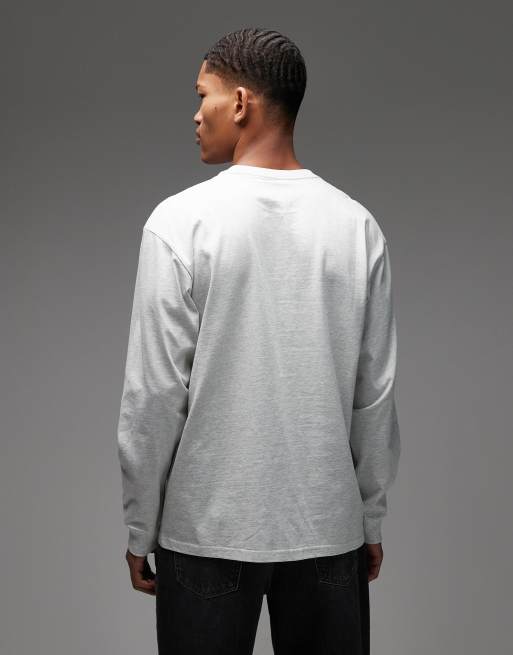 Carhartt WIP – Chase – Grå t-shirt med långa ärmar, 3 av 5