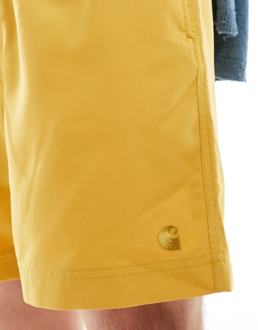 Carhartt WIP - Chase - Gule badeshorts, 3 af 4