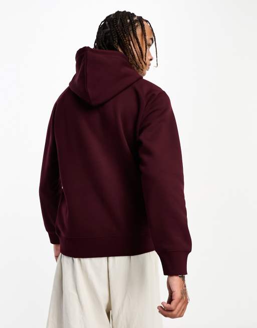 Carhartt WIP - Chase - Hoodie in bordeauxrood, 2 van 4