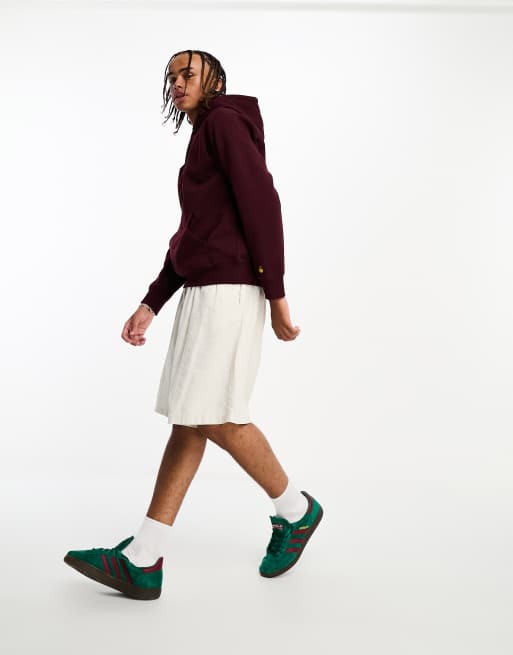 Carhartt WIP - Chase - Hoodie in bordeauxrood, 4 van 4