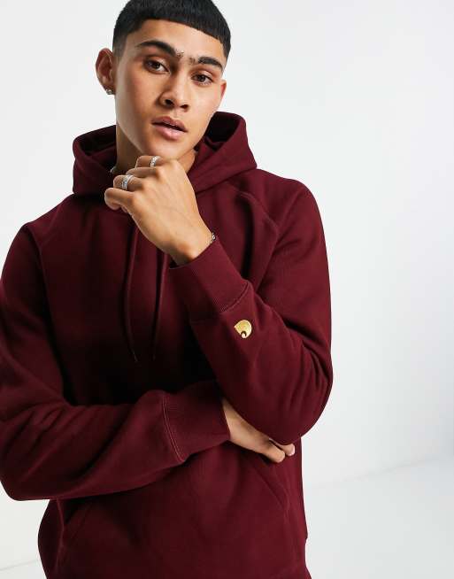 Burgundy 2025 carhartt hoodie