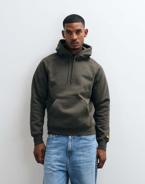 Carhartt WIP Chase hoodie in charcoal - view 1