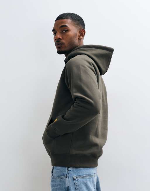 Carhartt WIP Chase hoodie in charcoal, 4 of 5
