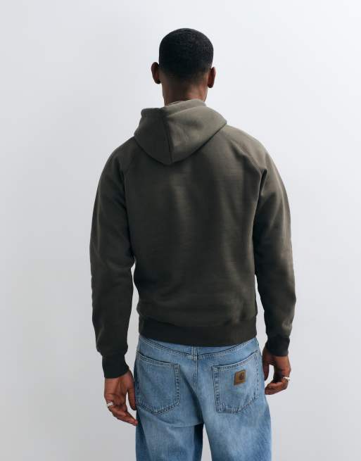 Carhartt WIP Chase hoodie in charcoal, 5 of 5