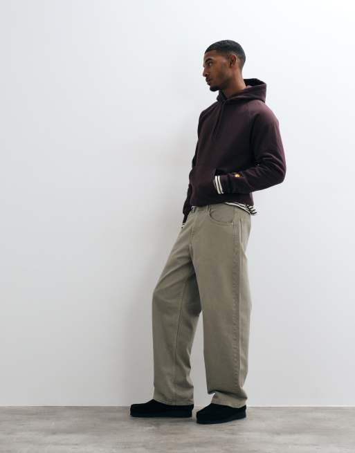 Carhartt WIP Chase hoodie in dark brown, 4 of 5
