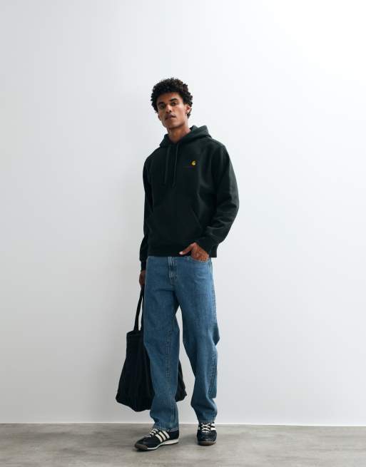 Carhartt WIP Chase hoodie in dark green, 3 of 5