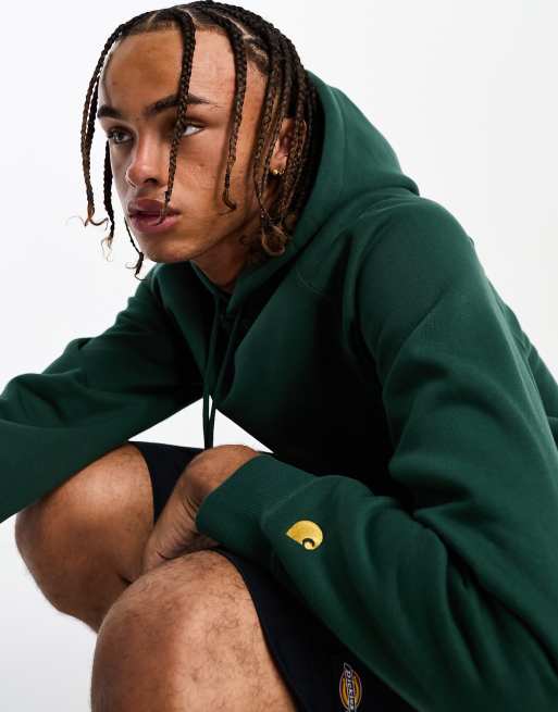 Carhartt WIP - Chase - Hoodie in donkergroen, 3 van 4