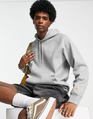 Carhartt WIP chase hoodie in grey - ASOS Price Checker