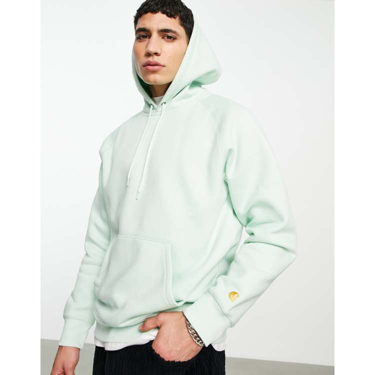 Carhartt WIP chase hoodie in mint green | ASOS