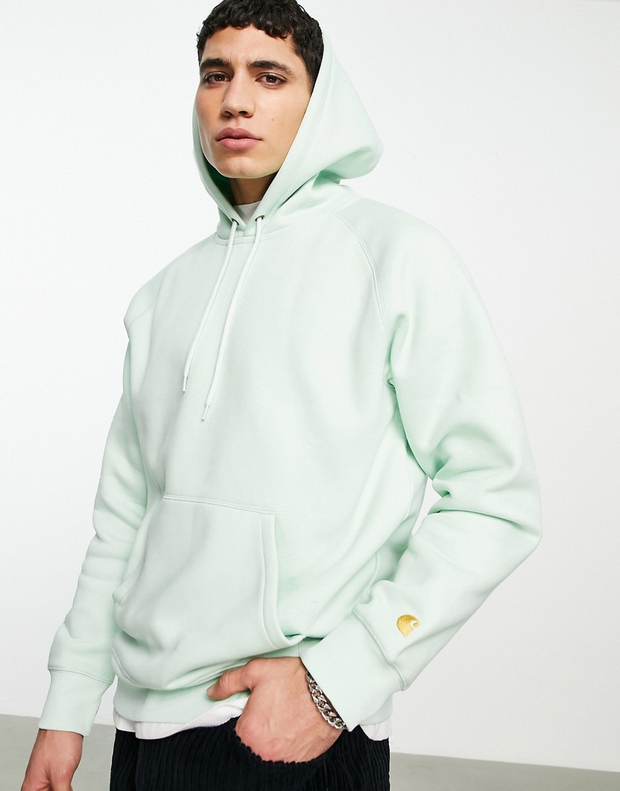 Carhartt WIP chase hoodie in mint green