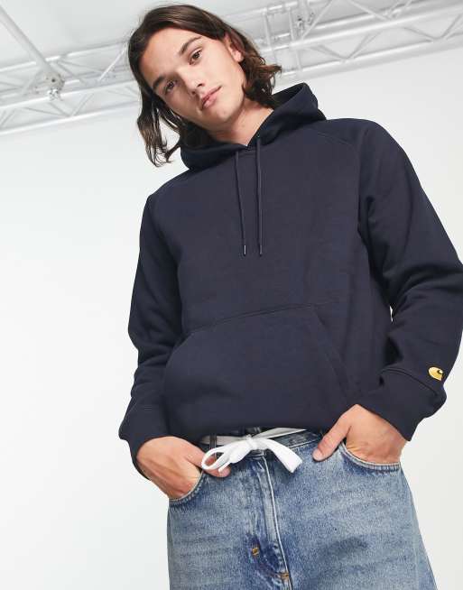 Carhartt WIP chase hoodie in navy