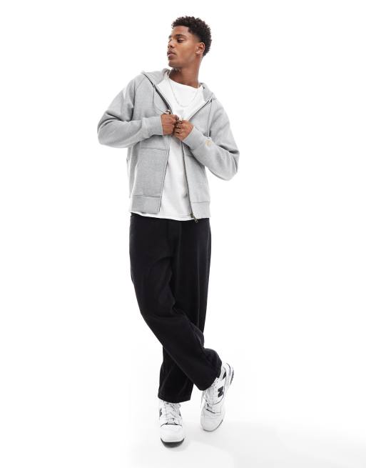 Carhartt WIP - Chase - Hoodie met rits in grijs, 4 van 4