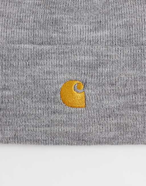 Carhartt WIP Chase hue i gråmeleret, 3 af 3