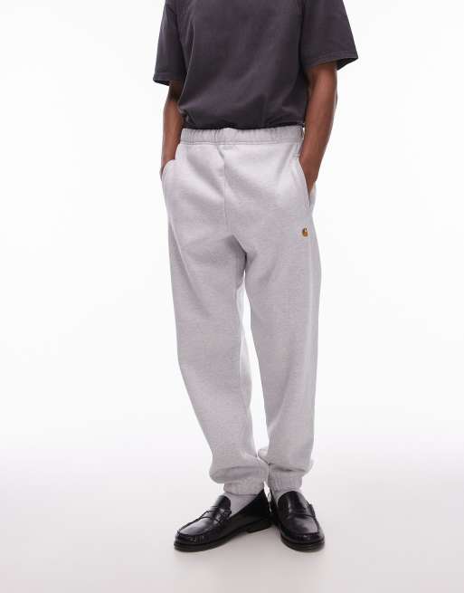 Carhartt WIP chase joggers in grey marl