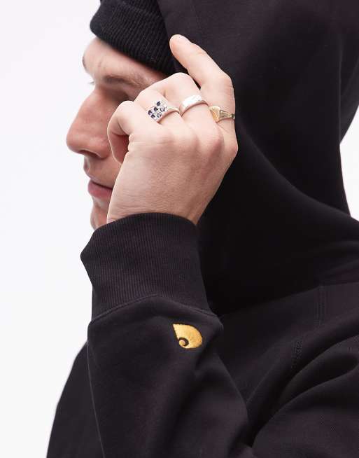 Carhartt WIP – Chase – Kapuzenjacke in Schwarz mit Reißverschluss, 3 von 4