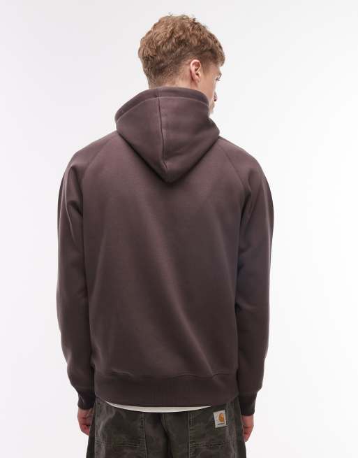 Carhartt WIP – Chase – Kapuzenpullover in dunklem Schokoladenbraun, 3 von 5