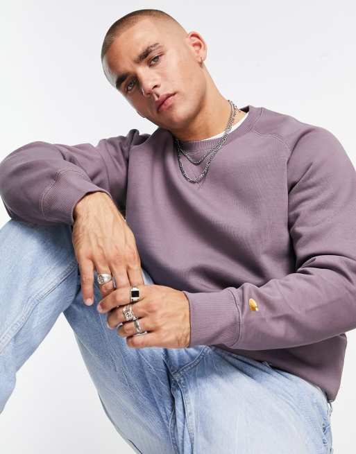 Carhartt WIP – Chase – Liliowa bluza dresowa