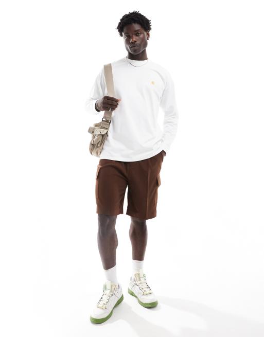Carhartt WIP Chase long sleeve t-shirt in white, 2 of 4