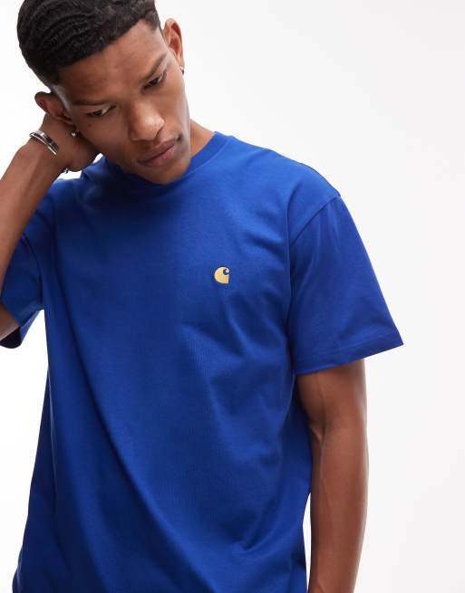 Carhartt WIP Chase loose fit t-shirt in blue | ASOS