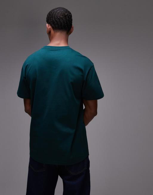 Carhartt WIP chase loose fit t-shirt in forest green | ASOS