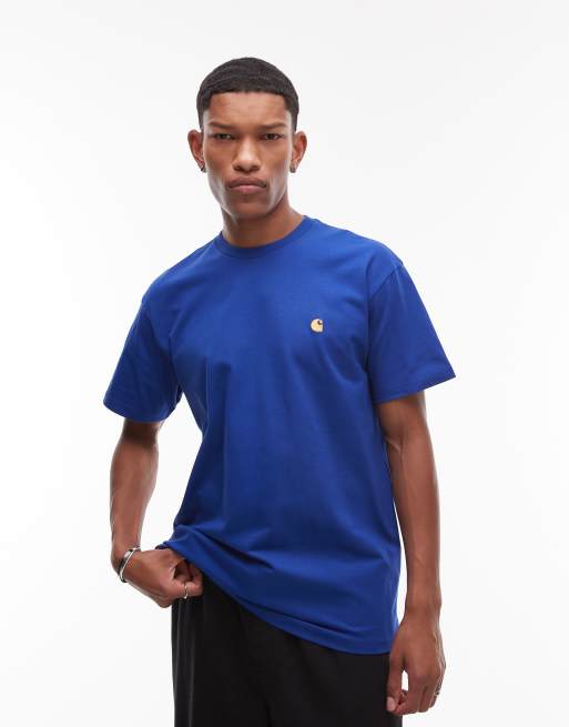 Carhartt WIP - Chase - Losvallend T-shirt in blauw