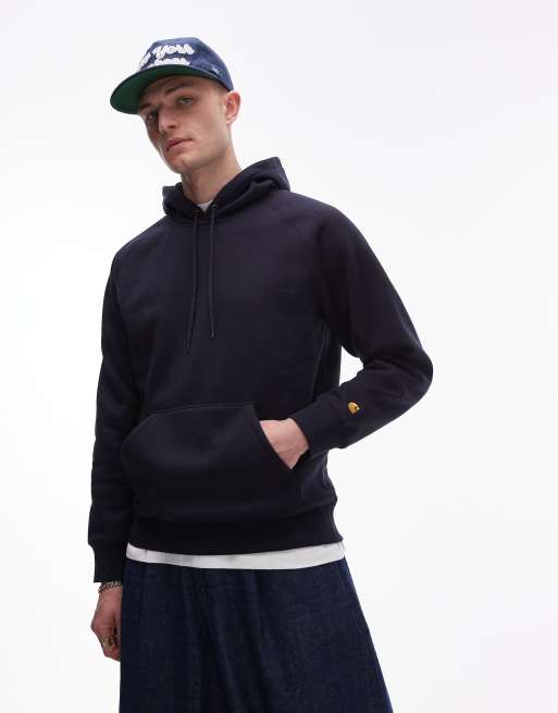 Carhartt WIP - Chase - Marineblå hættetrøje