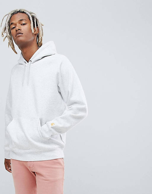 Carhartt WIP Chase regular fit hoodie in grey | ASOS