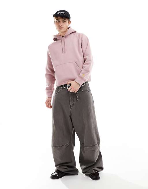 Carhartt WIP – Chase – Różowa bluza z kapturem, 4 z 4
