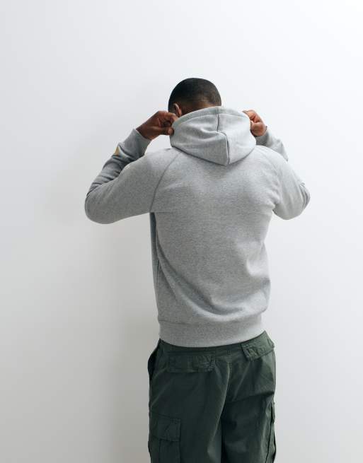 Carhartt WIP – Chase – Schwerer Kapuzenpullover in Grau, 4 von 5