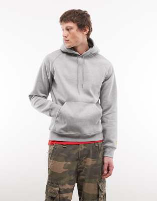 WIP - Chase - Schwerer Kapuzenpullover in Grau Grau XS