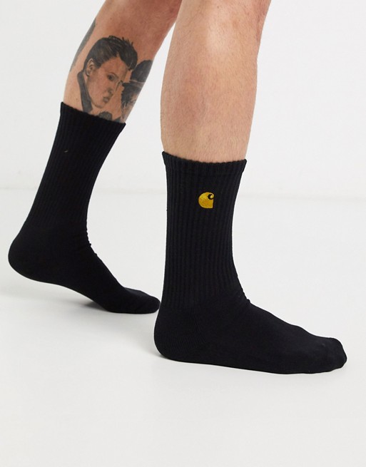 Carhartt WIP Chase sock in black