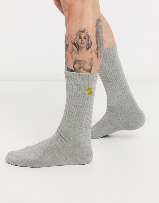 Carhartt WIP Chase sock in grey
