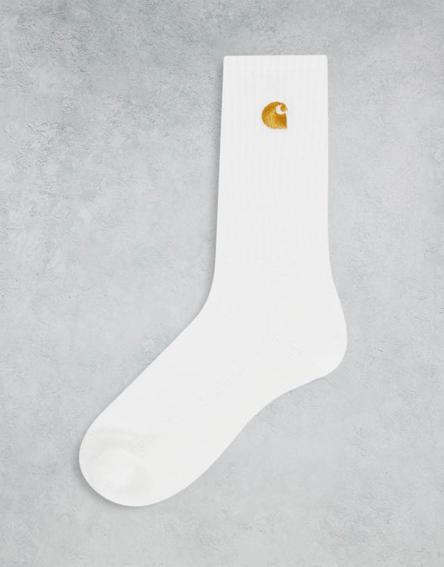 Carhartt WIP Chase socks in white