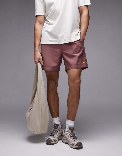 Carhartt WIP - Chase - Støvede pink badebukser - view 1