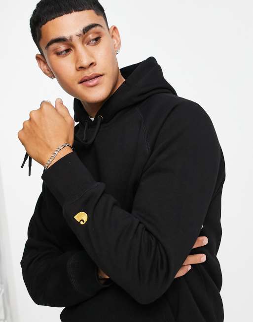 Carhartt WIP – Chase – Svart huvtröja