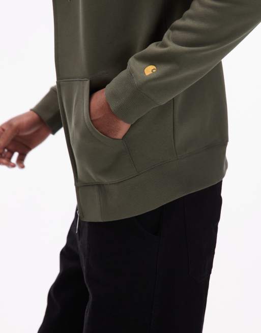 Carhartt WIP - Chase - Sweat à capuche avec fermeture éclair - Kaki, 5 de 5