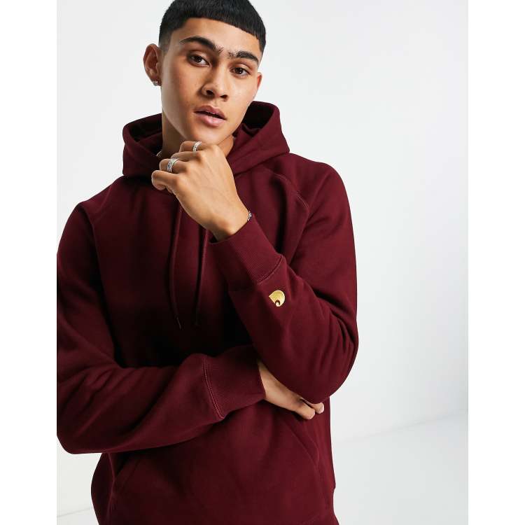 Carhartt WIP Chase Sweat capuche Bordeaux ASOS