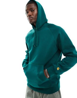 Carhartt WIP chase hoodie in green - ASOS Price Checker