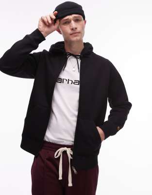 Chase - Sweat  capuche zipp - Noir - Carhartt Wip - Modalova