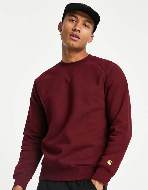 Carhartt WIP Chase Sweat Bordeaux ASOS