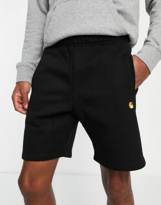 Carhartt Sweat Shorts Chase Flee In Black