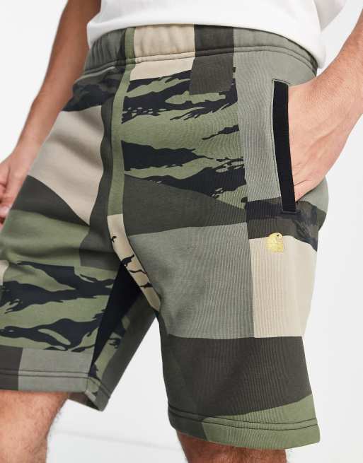 Carhartt wip hot sale camo shorts