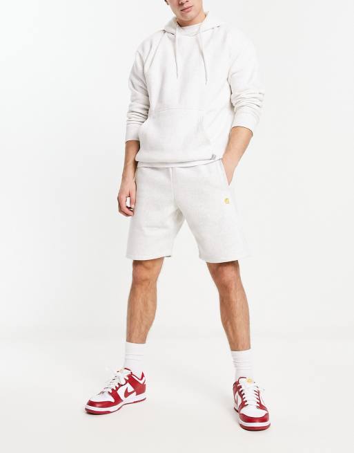 Carhartt WIP chase sweat shorts in gray