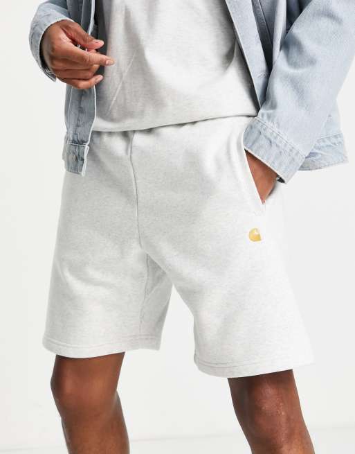 Carhartt WIP Chase sweat shorts in grey ASOS