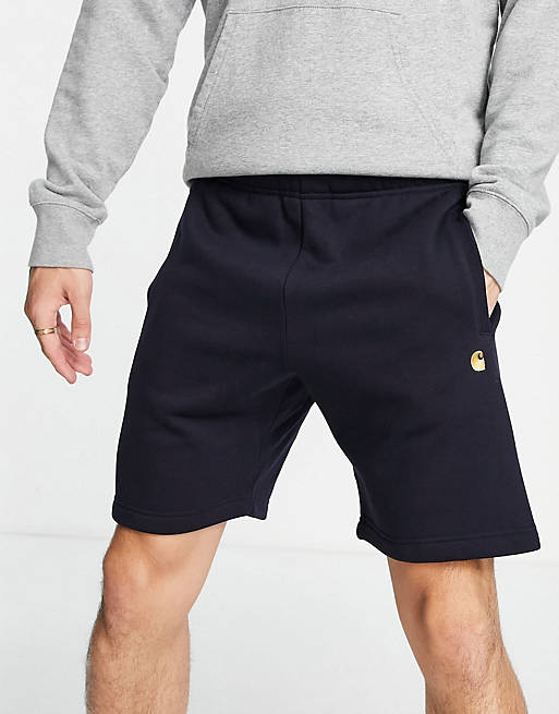 Carhartt WIP Chase sweat shorts in navy