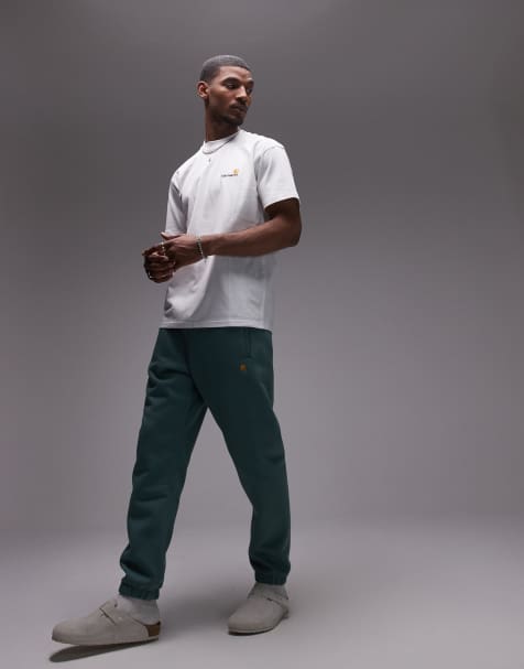 Carhartt WIP - Chase - Sweatpants in groen - view 1