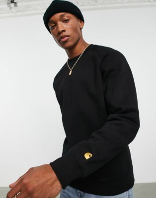Carhartt WIP chase sweatshirt in black