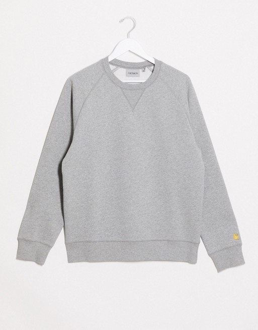 Carhartt WIP Chase sweatshirt in grey